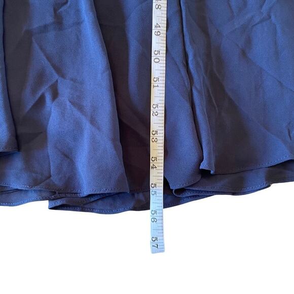 Lulus Spaghetti Strap Chiffon A-Line Maxi Formal Dress Navy Size Small 0625A - Picture 13 of 16